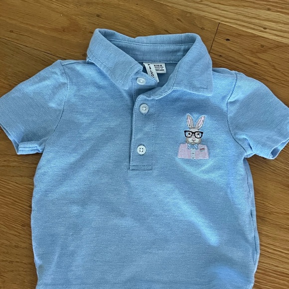 Janie and jack Easter shirt socks and khaki pants - Picture 2 of 3